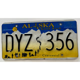 DYZ 356 Alaska Gold Rush Centennial License Plate Porsche