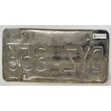 DYZ 356 Alaska Gold Rush Centennial License Plate Porsche