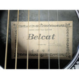 Belcat SOV-700 Acoustic Electric Guitar Bowlback Black Rosewood Ovation Celebrity CC57 Handcrafted Leather Strap Korea