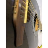 Belcat SOV-700 Acoustic Electric Guitar Bowlback Black Rosewood Ovation Celebrity CC57 Handcrafted Leather Strap Korea
