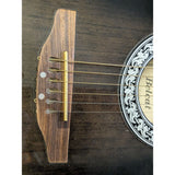 Belcat SOV-700 Acoustic Electric Guitar Bowlback Black Rosewood Ovation Celebrity CC57 Handcrafted Leather Strap Korea