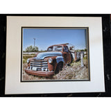 12x17 1980s Sun Valley Auto Club Dennis Collins Framed Porsche Dealership Art Print Idaho Truck Rulon Evans