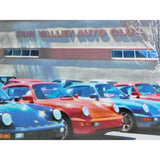 12x17 1980s Sun Valley Auto Club Dennis Collins Framed Porsche Dealership Art Print Idaho Truck Rulon Evans