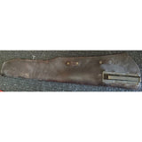 Leather M1 Garand Carbine Rifle Scabbard Brass Mounts Vintage Hunting Gun Case WWII M1938 Brown