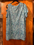 18/20 Woman Within Paisley Print Cold Shoulder Tunic - Size 18/20