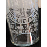 4" West End Brewing Co. Utica New York Pint Glass 16 Oz Clear "High Grade Beers Only" Unique In Excellence Vintage