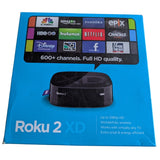 Roku 2 XD Model 3050R Streaming Player Black With Remote & Cables 1080p HD