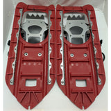 22" MSR Denali Lightweight Snowshoes Pair Red Plastic & Metal Grip Traction Straps evo classic