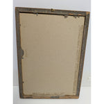 Vintage Framed "Somebody Cares" Poem Print Art Nouveau Design Antique