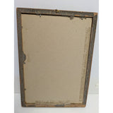 Vintage Framed "Somebody Cares" Poem Print Art Nouveau Design Antique