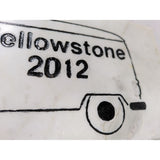 VW Bus 2012 Yellowstone VESI Marble Plaque Sign Paperweight Camper Club Volkswagen Enthusiast of Southeast Idaho