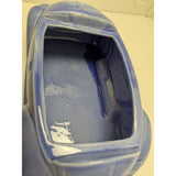 1988 J.L. Lisa & Co. Ceramic Car Cookie Jar Purple Blue Glaze VW Bug Beetle USA