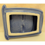 1988 J.L. Lisa & Co. Ceramic Car Cookie Jar Purple Blue Glaze VW Bug Beetle USA