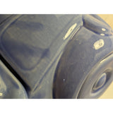 1988 J.L. Lisa & Co. Ceramic Car Cookie Jar Purple Blue Glaze VW Bug Beetle USA