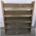 Display Shelf Book Magazine Shoes Rustic Reclaimed Wood Five Tier Rack Handcrafted Farmhouse Furniture