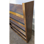 Display Shelf Book Magazine Shoes Rustic Reclaimed Wood Five Tier Rack Handcrafted Farmhouse Furniture