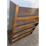Display Shelf Book Magazine Shoes Rustic Reclaimed Wood Five Tier Rack Handcrafted Farmhouse Furniture