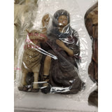 9" The Shepherds and Angel Lamb For Real Life Nativity Series Three Kings Gifts