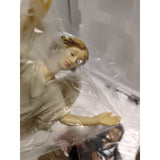 9" The Shepherds and Angel Lamb For Real Life Nativity Series Three Kings Gifts