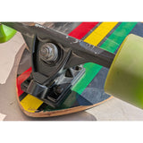 40" Yocaher Punked Rasta Lion Graphic Longboard Skateboard 70mm Speed Cruiser Wheels