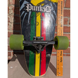 40" Yocaher Punked Rasta Lion Graphic Longboard Skateboard 70mm Speed Cruiser Wheels