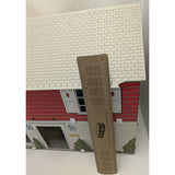1974 Marx Toy Dollhouse Metal Tin Lithograph Litho 2-Story 5 Rooms 19"x14"x9" USA Made Vintage Doll House