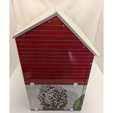 1974 Marx Toy Dollhouse Metal Tin Lithograph Litho 2-Story 5 Rooms 19"x14"x9" USA Made Vintage Doll House