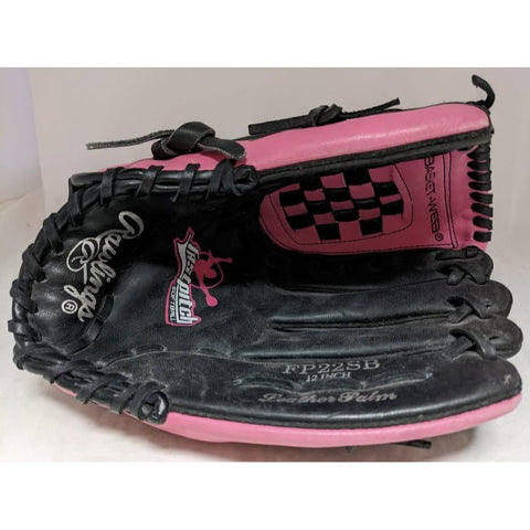 12 " FP22SB FastPitch Softball Rawlings Pink Black Baseball Glove Mitt Leather RHT