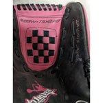12 " FP22SB FastPitch Softball Rawlings Pink Black Baseball Glove Mitt Leather RHT