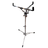 Pearl Chrome Snare Drum Stand Folding Tripod Double Braced Adjustable Heavy-Duty Rubber Feet