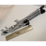 Pearl Chrome Snare Drum Stand Folding Tripod Double Braced Adjustable Heavy-Duty Rubber Feet