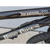 20" Haro Backtrail X4 Ryan Nyquist 4130 Black Vintage BMX Bike Bicycle 2002 2003 X-frame