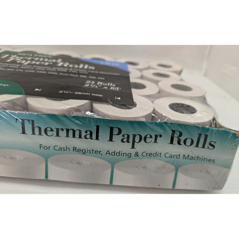 IBM 24 Rolls BPA Free Thermal Paper Rolls 2 1/4" X 85'  58mm Cash Register Credit Card Machine