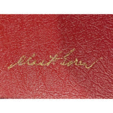 Charles H. Goren's Tournament Size Backgammon Board Game Travel Attaché Case Set Faux Signed