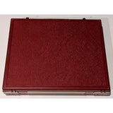 Charles H. Goren's Tournament Size Backgammon Board Game Travel Attaché Case Set Faux Signed