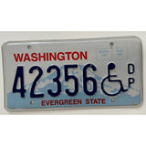 423356 Handicapped Washington License Plate Porsche 356