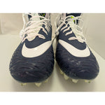 18 Men's Nike White Navy Force Savage Pro TD Football Cleats 880144-411 Shoes