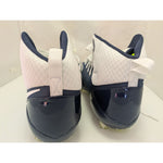 18 Men's Nike White Navy Force Savage Pro TD Football Cleats 880144-411 Shoes