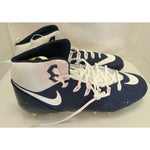 18 Men's Nike White Navy Force Savage Pro TD Football Cleats 880144-411 Shoes