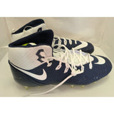 18 Men's Nike White Navy Force Savage Pro TD Football Cleats 880144-411 Shoes