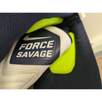 18 Men's Nike White Navy Force Savage Pro TD Football Cleats 880144-411 Shoes
