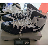 18 Men's Nike White Navy Force Savage Pro TD Football Cleats 880144-411 Shoes
