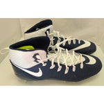 18 Men's Nike White Navy Force Savage Pro TD Football Cleats 880144-411 Shoes