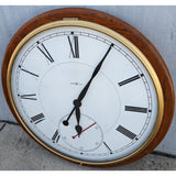 AS-IS HUGE 42" Round Oak Howard Miller 622-525 Wall Clock
