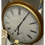 AS-IS HUGE 42" Round Oak Howard Miller 622-525 Wall Clock