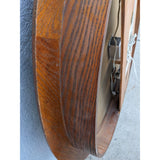 AS-IS HUGE 42" Round Oak Howard Miller 622-525 Wall Clock