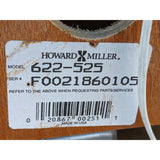 AS-IS HUGE 42" Round Oak Howard Miller 622-525 Wall Clock