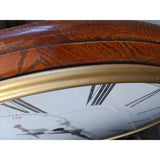 AS-IS HUGE 42" Round Oak Howard Miller 622-525 Wall Clock