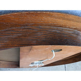 AS-IS HUGE 42" Round Oak Howard Miller 622-525 Wall Clock