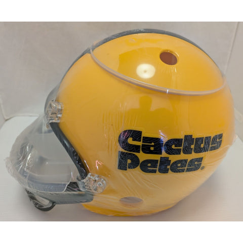 Cactus Petes Football Chip Dip Helmet Bowl Casino Yellow Logo Novelty Serving Container Party New